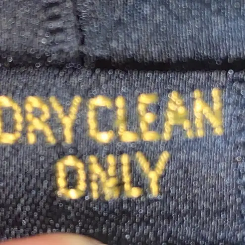 Donna Karan Black Wool Blend Long Sleeve Crewneck Bodysuit Women’s Size 4