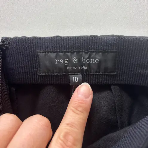 Rag and Bone  Women's Black Side Stripe Ankle Pants Trousers‎ Size 10 - Image 3