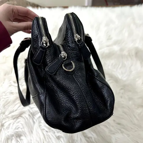 Coach  #31314 Park Kathryn Triple Zip Pebble Leather Satchel Bag