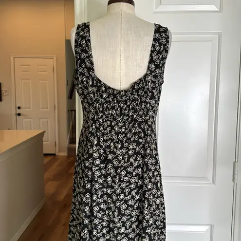 EXPRESS Vintage 1990s  dark floral button down floral maxi dress