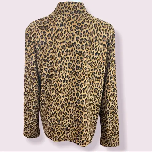 Vintage Briggs New York cheetah/ leopard Shacket Brown