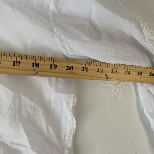 Bella Amore Made In Italy Women's One Size Sheer Cotton Light Weight Tunic Top White