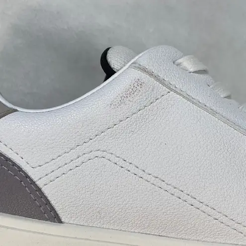 NWOB Vessi Soho Waterproof Sneakers White Gray Casual Walking Shoes Sz 6 Flaw