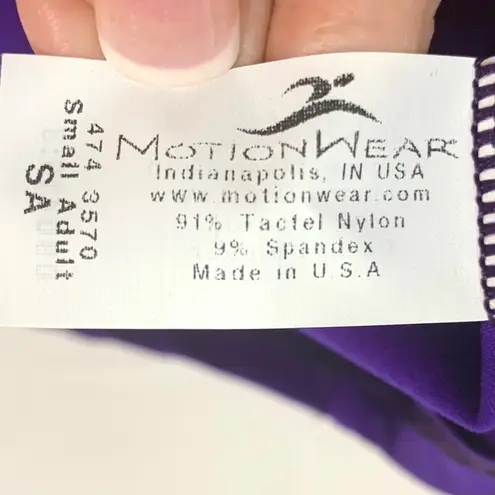 MotionWear Asymmetrical Dance Performance Wear Top Small Adult Purple Punk