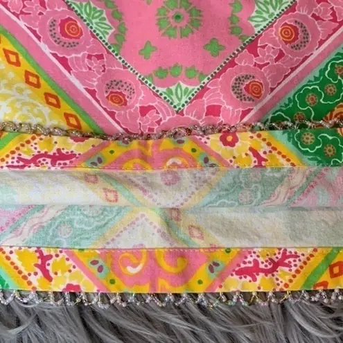 Boston Proper Y2K bandana print beaded hem skirt 6