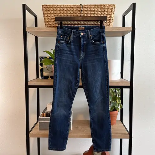 MOTHER Denim Mother High Waisted Looker In Teaming Up Wash Skinny Ankle Jeans, 25