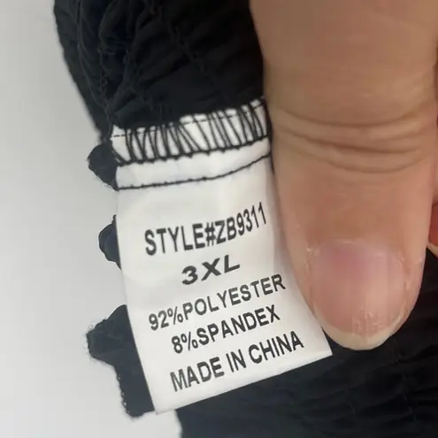 Zenobia Y2K Smocked Off Shoulder Womens Top Sz 3XL Boho Festival Cottagecore