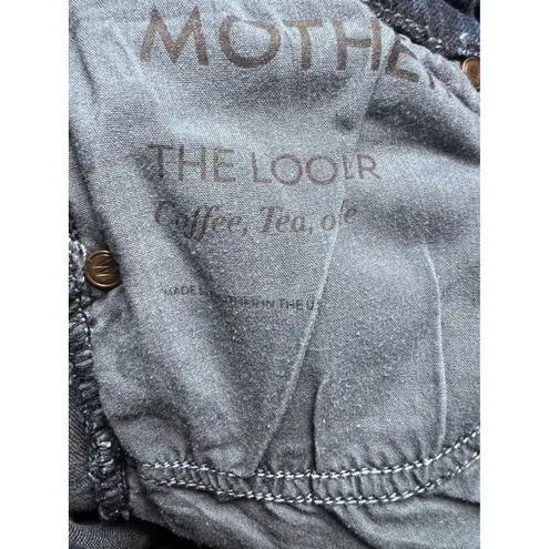 MOTHER The Looker Jeans Womens SZ 26 Dark Wash Skinny Fit Denim Coffee Tea Or Me Blue