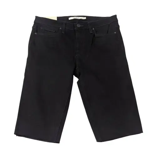Hudson Amelia Mid-Rise Knee Short Black Size 28