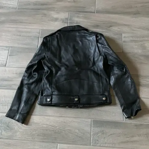 ANINE BING Cassidy black leather jacket
