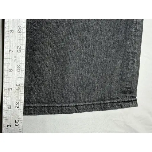 Sasson Ooh La La Bootcut Boogie Jeans Distressed Black Women's Size 8