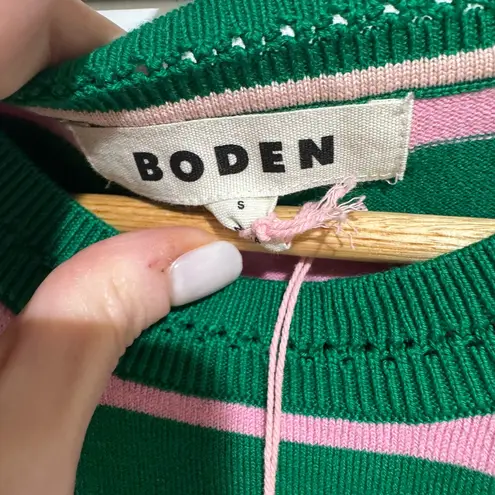 NEW! Boden Catriona Stripe Sweater Tank Green