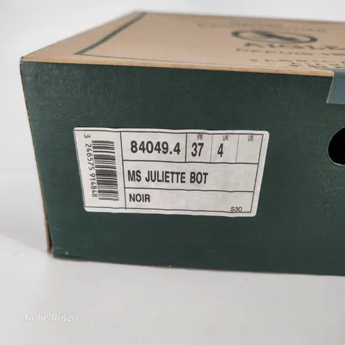 Aigle MS Juliette Bot Short Rain Boots Black Rubber Women’s EU 37 / US 6.5–7