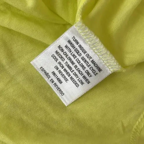 Style & Co . Text tee sleep shop repeat happy lime size XL