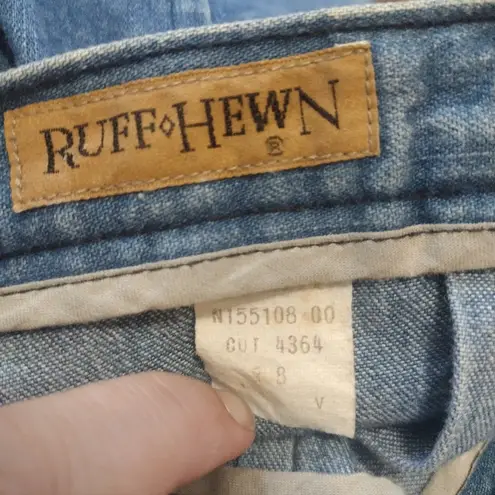 Ruff Hewn Vintage Denim Skirt With Pleated Back