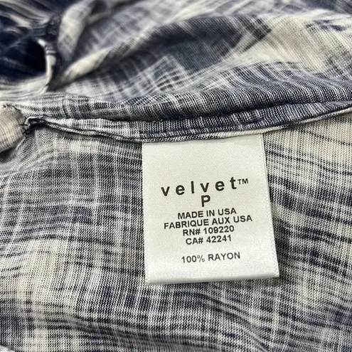 Velvet Tees Velvet Graham Spencer Blue White Shirt Size XS