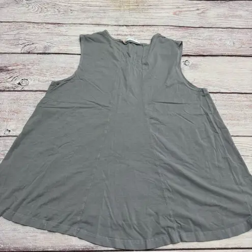 Bryn Walker Huxley Tank Grey Organic Bamboo Size XL Oversized Sleeveless