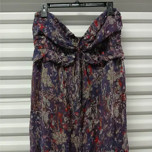 IRO Somov Women's Spring Dress Size 44(US 12) Paisley Halter Boho Midi