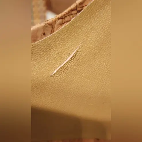 Johnny Was Braid Block Heel Women’s Rainbow White & Tan Size 7.5