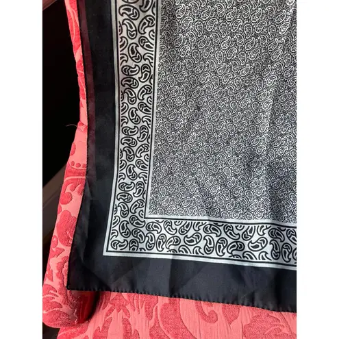 Stylish Black and White silk scarf