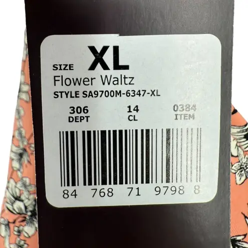 Sea Angel NWT Maternity Floral Lace Trim Halter 1 Piece Swimsuit Sz XL Feminine