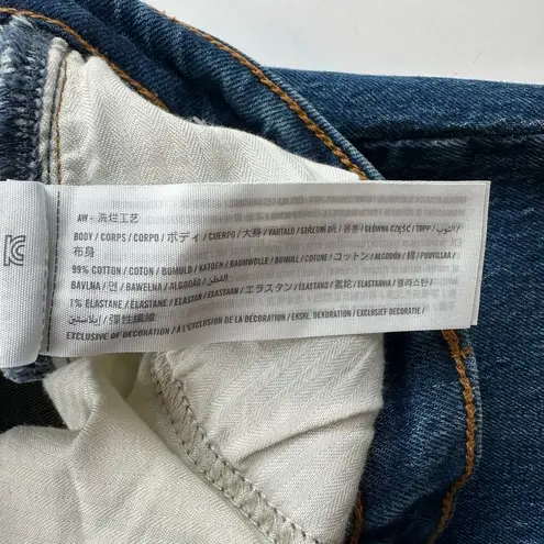 Abercrombie & Fitch  Mid Rise 90s Straight Jean Dark Size 32 14r thumbnail 11