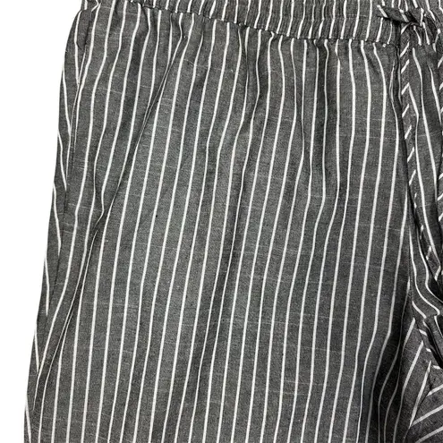 Ashley Stewart Women's Pinstripe Blazer & Pants Gray Size 22 Linen Blend
