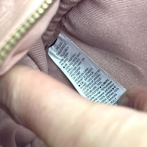 Dusty Pink Small Trendy Crossbody Faux Leather Suede Double Zip Bag