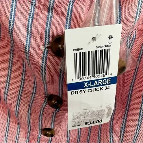 Ultra Flirt NWT Juniors Striped Crop Top Size XL LTOP158