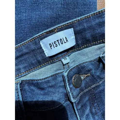 Pistola Aline High Rise Dark Wash Skinny Jeans Women’s Size 28 Stretchy Denim
