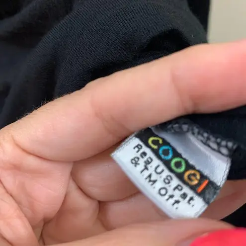 COOGI Couture Eagle Gold Embroidered Hooded Long Sleeve T-Shirt Mini Black Dress