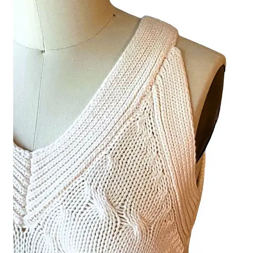 Prómesa PROMESA Sleeveless Cream Halter Sweater Top ~ Women's Size SMALL