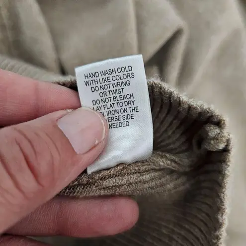 C&K Designs Taupe Lace Detail Crewneck Sweater Size XL Brown