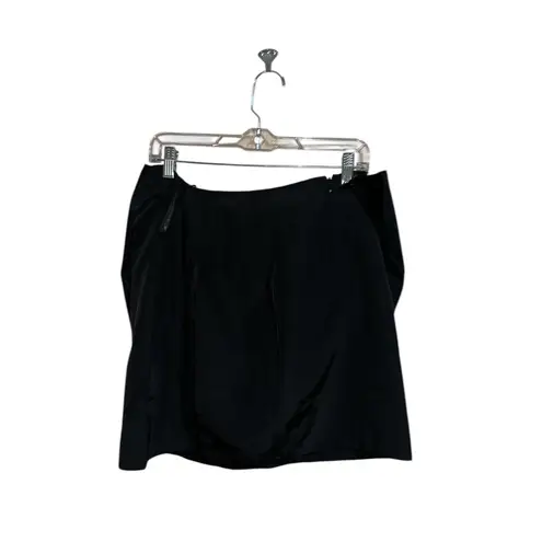 Farm Rio NWT Black Taffeta Mini Skirt Black