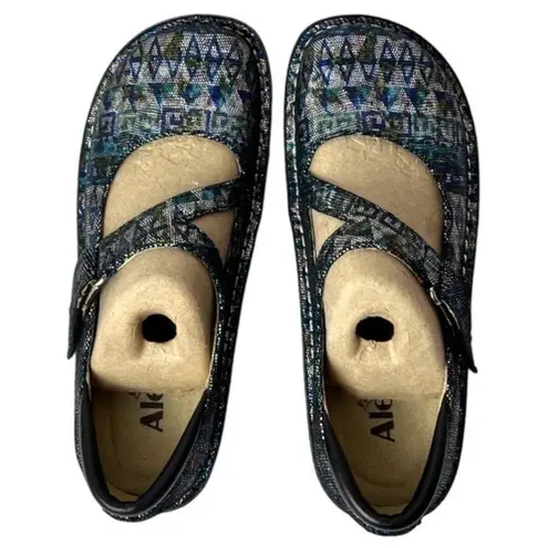 Alegria NWOT By PG Lite Leather Paloma Rave On The Nile Mary Jane Shoes Size 36