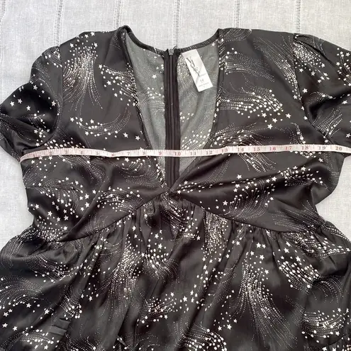 ASOS carried brand Violet Romance starry black maternity dress. Size undefined