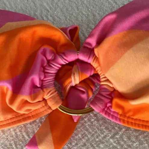 VIX Greta Ring Bandeau Bikini Top, Size Small, $126