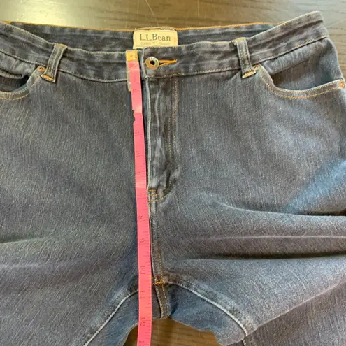 LL Bean Classic Fit Straight Leg Jeans Womens 14 Tall Basic Stretch Everyday Blue Size undefined