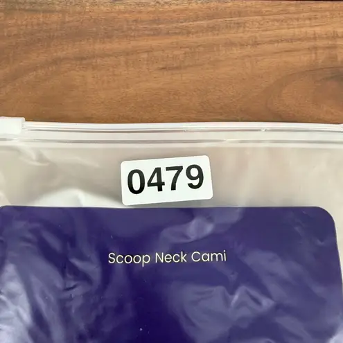 Empetua Scoop Neck Cami Top White Sleeveless Comfort Layering Tank Large L