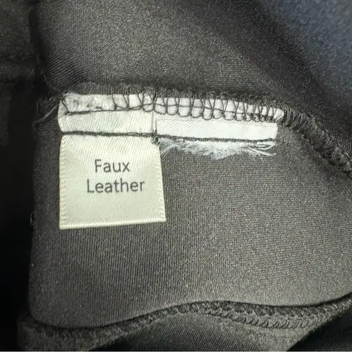 Carmen Marc Valvo Black Faux Suede Military Style Jacket with Pockets Size Small