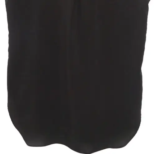 Ellison  V-Neck Tank Top Sleeveless Shirt Pullover Business Casual Blouse Black S