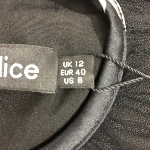 Lavish Lice Lavish Alice Floral Illusion Yoke Puff Sleeve Cocktail Dress Size 8 NWT