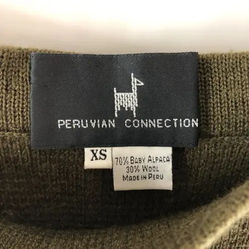 Peruvian Connection Womens Alpaca Wool Sweater Maxi Skirt Knit Brown XS