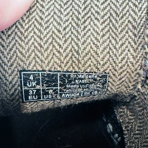 Dr. Martens  Nalli Brown Leather Ankle Boots Womens 6 UK4 EU37 Herringbone Lace