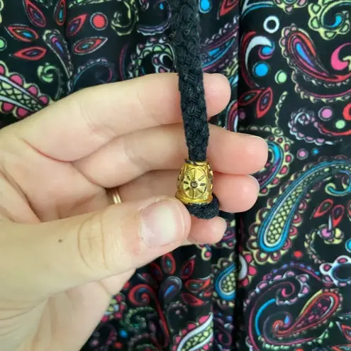 Women’s casual paisley patterned flare pants — XS Black