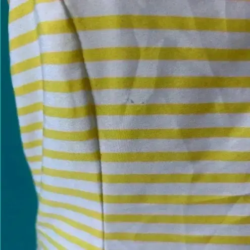 ZARA  yellow and white striped mini dress in size medium