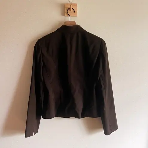 Lafayette 148 Wool Button Down Blazer Size 6 Brown