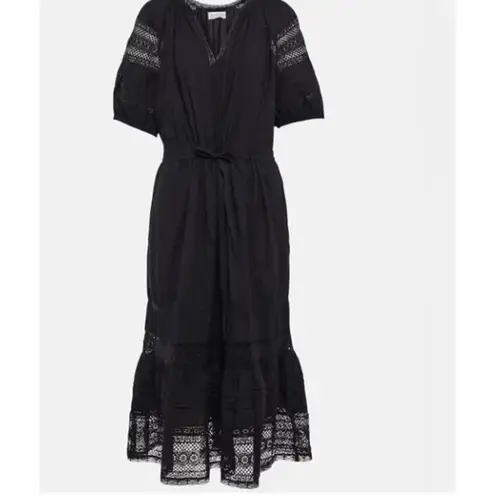 Velvet by Graham & Spencer Andy Short Sleeved Midi Dress Size Medium Blue