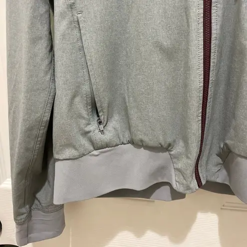 Story by Katy Hearn Heathered Gray Full Zip Jacket Small