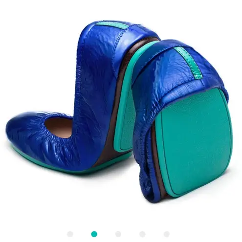 Tieks by Gavrieli Sapphire Patent Ballet Flats Leather Luxury Designer